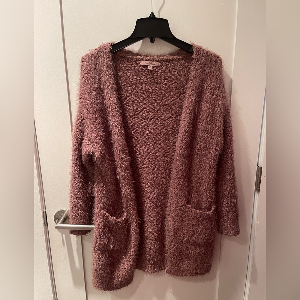 Oversized knit cardigan